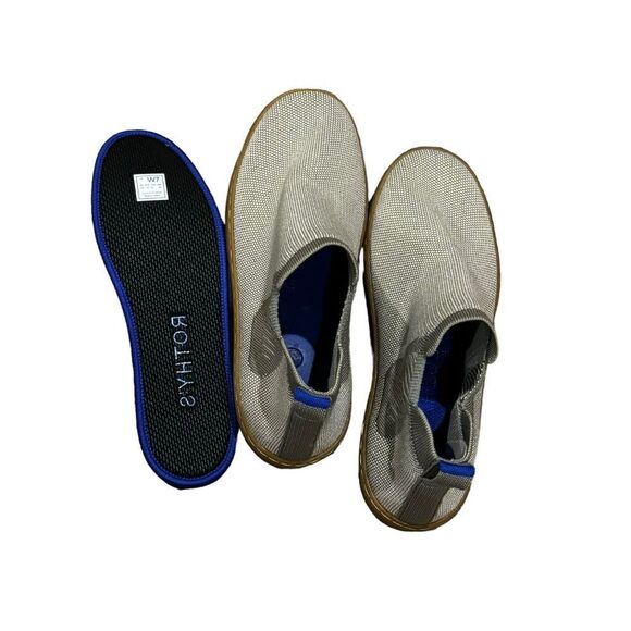 ROTHY'S Women's Chelsea Knit High Top Slip On Boots In Light Sage Size 7 NWOT - Picture 7 of 12